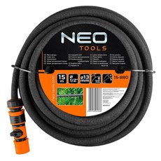 NEO TOOLS odkapvac hadice 15m, 1/2&quot;, 8bar, ern, 15-880