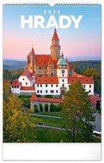 Kalend nstnn Hrady a zmky 2026, 33x46 cm PGN-35727-L