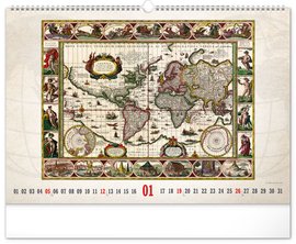 Kalend nstnn Star mapy 2025, 48 x 33 cm PGN-34417-L