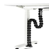 Organizr kabel, hus krk, ern, 1.3m, pro vkov nastaviteln stoly, Powerton