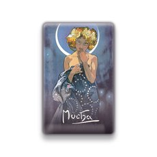 Magnet Alfons Mucha  Luna, 54  85 mm