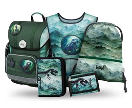 BAAGL SET 5 Ergo Dino: aktovka, penl, sek, zstra, penenka
