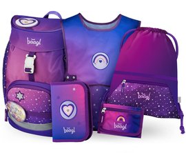 BAAGL SET 5 AIRY Kon srdce: batoh, penl, sek, zstra, penenka