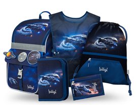 BAAGL SET 5 Zippy Vesmrn lo: aktovka, penl, sek, zstra, penenka