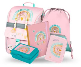 BAAGL 5 SET Zippy Duha rov: aktovka, penl, sek, desky, box