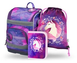 BAAGL SET 3 Zippy plus K: aktovka, penl, sek