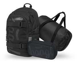 BAAGL SET 3 Skate Uni ern: batoh, penl, sportovn taka