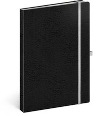 NOTIQUE Notes Vivella Classic ern/bl, linkovan, 15 x 21 cm