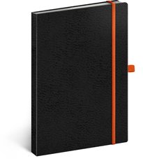 NOTIQUE Notes Vivella Classic ern/oranov, tekovan, 15 x 21 cm