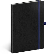 NOTIQUE Notes Vivella Classic ern/modr, tekovan, 15 x 21 cm