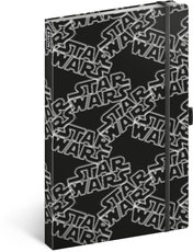 NOTIQUE Notes Star Wars Black linkovan, 13 x 21 cm