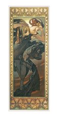 Pohled Alfons Mucha  Evening Star, dlouh