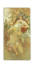 Pohled Alfons Mucha  Autumn, dlouh