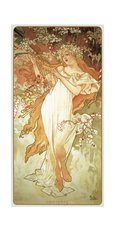 Pohled Alfons Mucha  Spring, dlouh