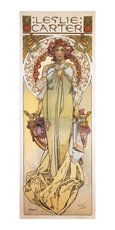 Pohled Alfons Mucha  Leslie Carter, dlouh