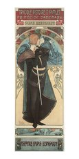 Pohled Alfons Mucha  Hamlet, dlouh