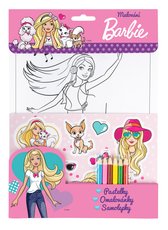BARBIE  Omalovnky, pastelky, samolepky