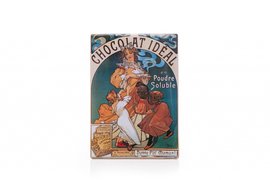 Cedule Alfons Mucha  Chocolat Ideal, 15 x 21 cm