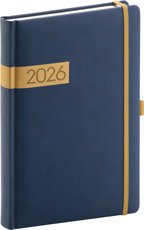 NOTIQUE Denn di Twill 2026, modro-zlat, 15 x 21 cm