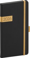 NOTIQUE Kapesn di Twill 2026, erno-zlat, 9 x 15,5 cm