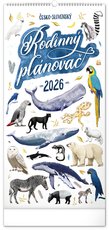 NOTIQUE Nstnn kalend Rodinn plnovac Animalium 2026, 21 x 42 cm