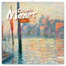 NOTIQUE Poznmkov kalend Claude Monet 2026, 30 x 30 cm