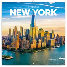 NOTIQUE Poznmkov kalend New York 2026, 30 x 30 cm