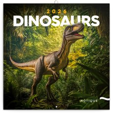 NOTIQUE Poznmkov kalend Dinosaui 2026, 30 x 30 cm