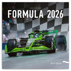 NOTIQUE Poznmkov kalend Formule  Ji Kenek 2026, 30 x 30 cm