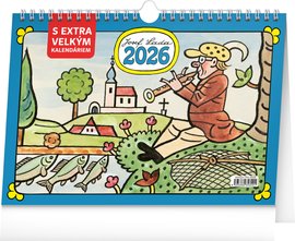 NOTIQUE Stoln kalend Josef Lada s extra velkm kalendriem 2026, 30 x 21 cm