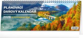 NOTIQUE Stoln kalend Plnovac daov s fotografiemi 2026, 33 x 12,5 cm