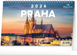 NOTIQUE Stoln kalend Praha  Miluju Prahu 2026, 23,1 x 14,5 cm