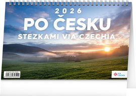 NOTIQUE Stoln kalend Po esku stezkami Via Czechia 2026, 23,1 x 14,5 cm