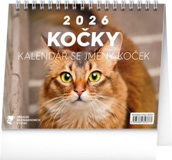 NOTIQUE Stoln kalend Koky  se jmny koek 2026, 16,5 x 13 cm