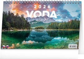 NOTIQUE Stoln kalend Voda CZ/SK 2026, 23,1 x 14,5 cm