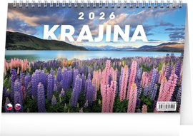 NOTIQUE Stoln kalend Krajina CZ/SK 2026, 23,1 x 14,5 cm