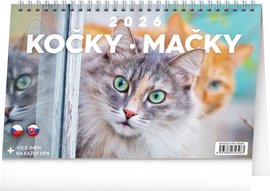 NOTIQUE Stoln kalend Koky  Maky CZ/SK 2026, 23,1 x 14,5 cm