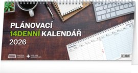 NOTIQUE Stoln kalend Pracovn 2026  14denn, 33 x 14,5 cm