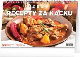 NOTIQUE Stoln kalend Recepty za kaku 2026, 23,1 x 14,5 cm