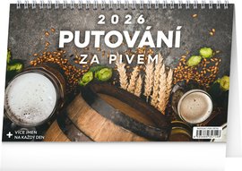NOTIQUE Stoln kalend Putovn za pivem 2026, 23,1 x 14,5 cm