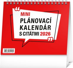 NOTIQUE Stolov kalendr Plnovac s cittmi 2026, 16,5 x 13 cm