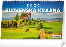 NOTIQUE Stolov kalendr Slovensk krajina 2026, 23,1 x 14,5 cm