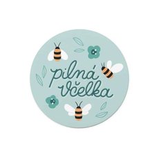 Samolepka Printintin &#039;Piln velka&#039; - prmr 6cm