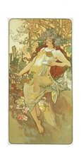 Pohlednice  Alfons Mucha-Autumn-dlouh A9053