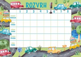 Rozvrh hodin Auta  BR062