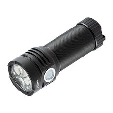 LED dobjec baterka, 1x4000 mAh, hlink, ern, funkce zoom, 3 druhy svcen,IPX4, USB do