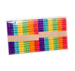 Barevn dvka s vezy, 100 ks mix barev     SCL03