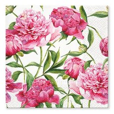 Ubrousky PAW 33x33cm Pink Peonies  (20ks)