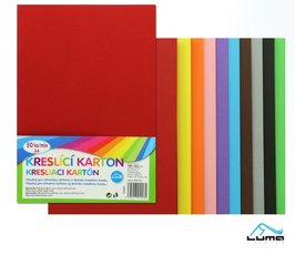 Kreslc karton barevn A4/220g MIX 50ks