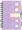 Blok kroukov B6 s poadaem, linkovan, 120 list -pastel fialov- 1553-0006